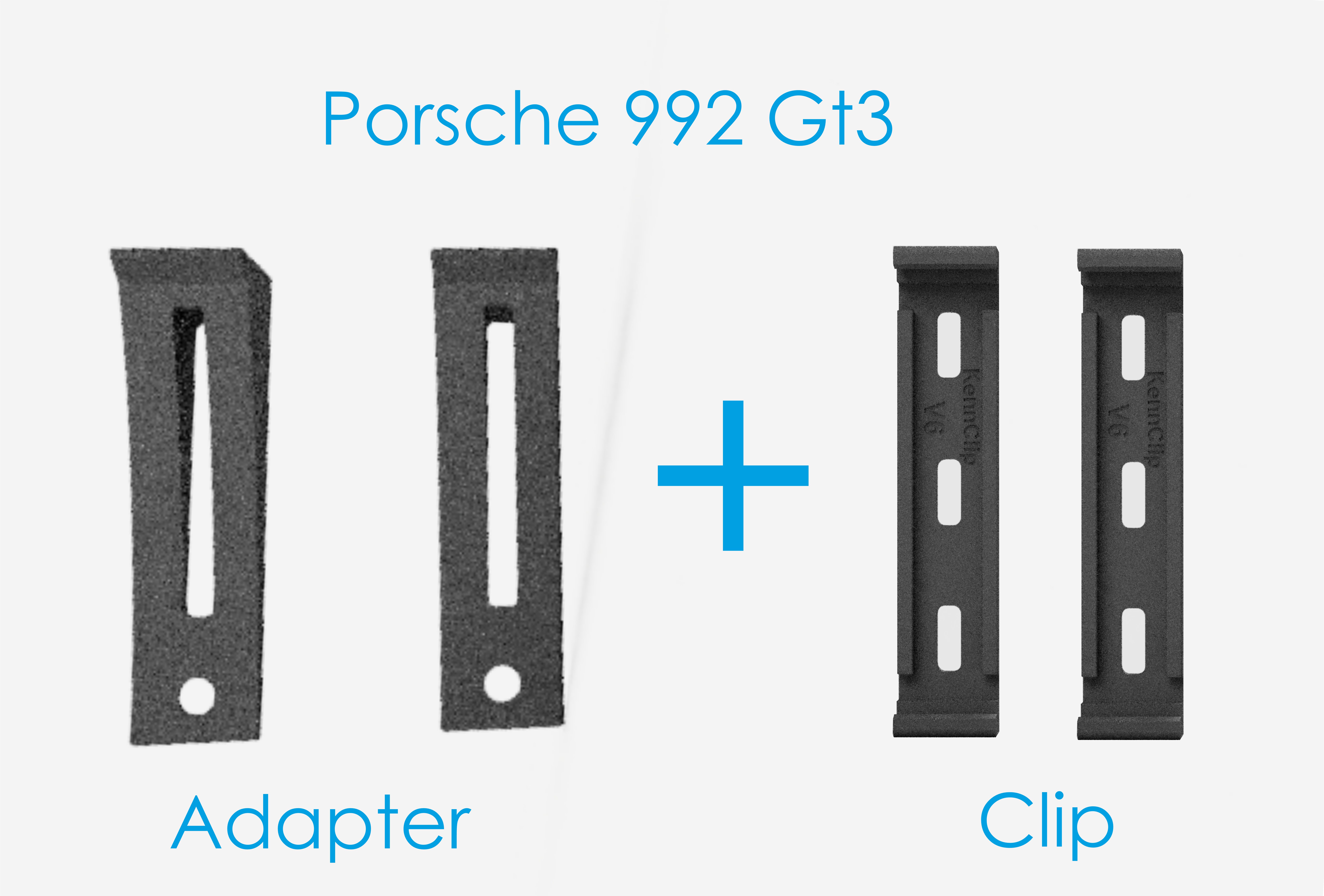 Porsche 911 | 992 Kennzeichen Adapter