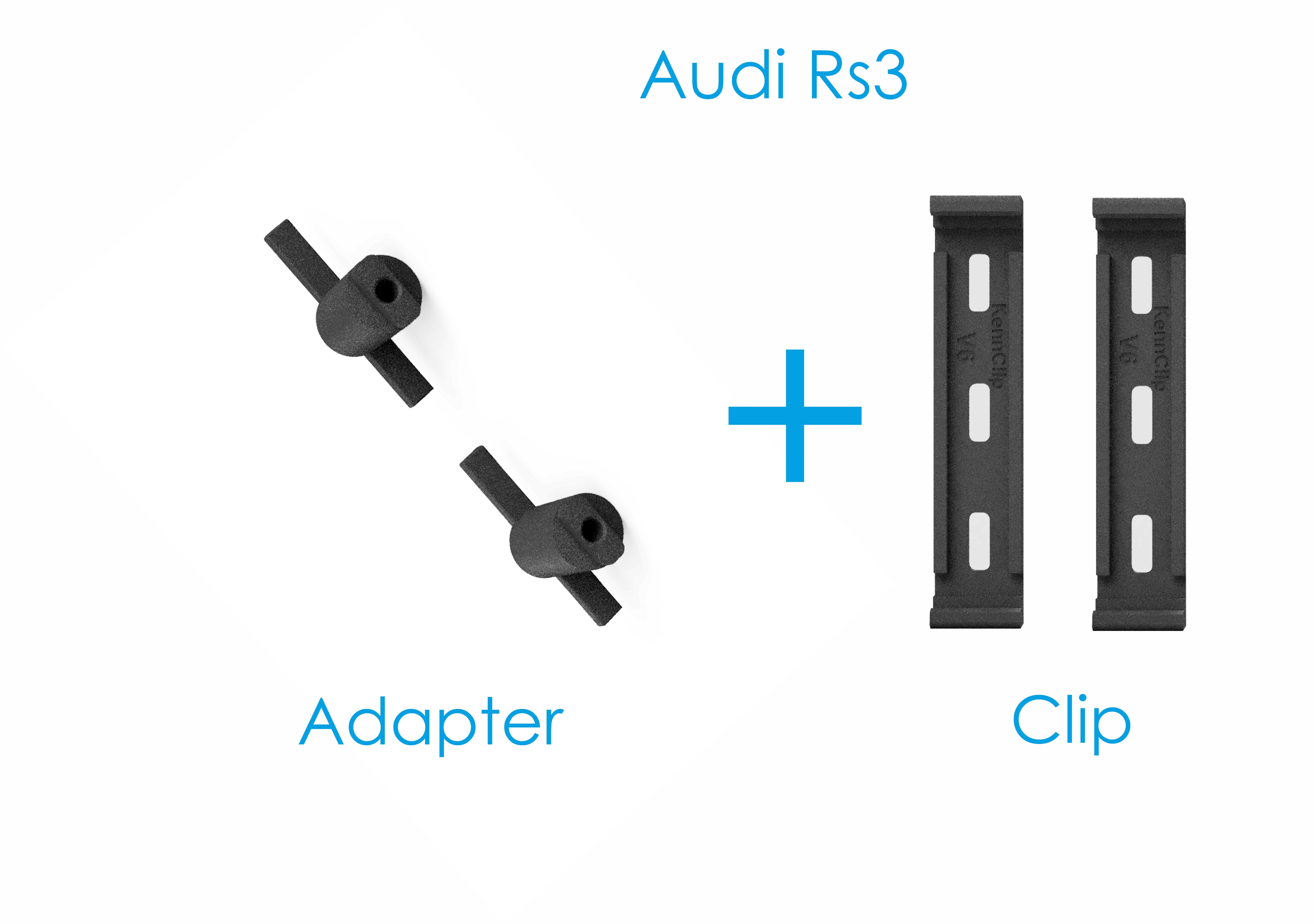 Audi RS Wabengrill Kennzeichen Adapter